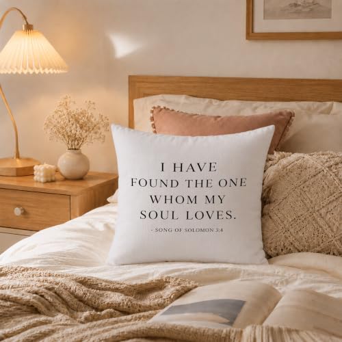 Christian Bible Verse 18x18 Pillow Cover - color: Christian Bible Verse