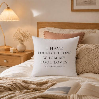 Christian Bible Verse 18x18 Pillow Cover - color: Christian Bible Verse