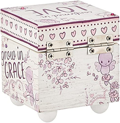 Precious Moments Confirmed in Love Wood Keepsake Box 182413 - style: Confirmation Covered Box