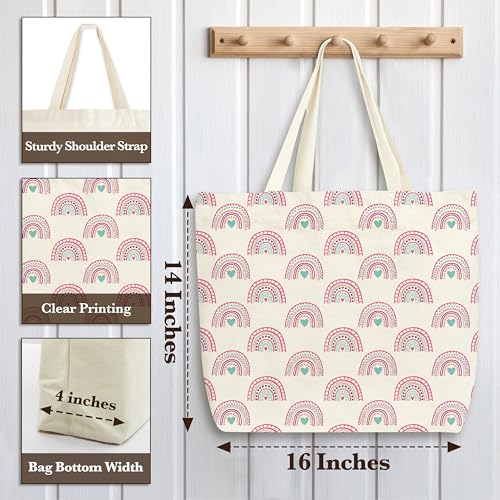 Pink Canvas Bag - style: Rainbow