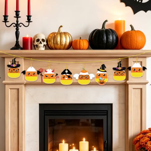 PAIVSUN 24Pcs Halloween Craft Kit for Kids, DIY Candy Corn Stickers (Cute) - style: Candy Corn Cute