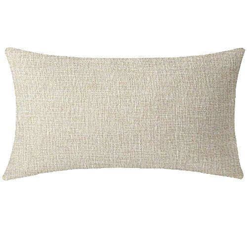 Nice Gift to Family Friends Nordic Farmhouse Vintage Retro Abstract Geometric Pattern Beige Lumbar Waist Cotton Linen Throw Pillow Case Cover Home Chair Couch Outdoor Decor Long Oblong 12x20 inches - color: Beige