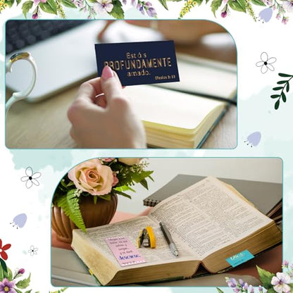 240 Pcs Bible Verse Cards in Spanish Prayer Greeting Card Cartoon - style: Cartoon