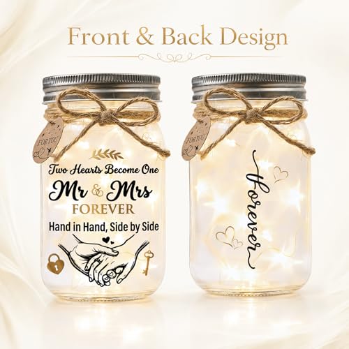 SOLMAY Wedding Gifts for Couples 2026, Mason Star Jar - color: Mason Wedding