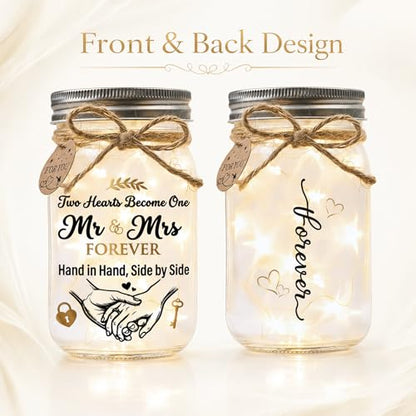 SOLMAY Wedding Gifts for Couples 2026, Mason Star Jar - color: Mason Wedding