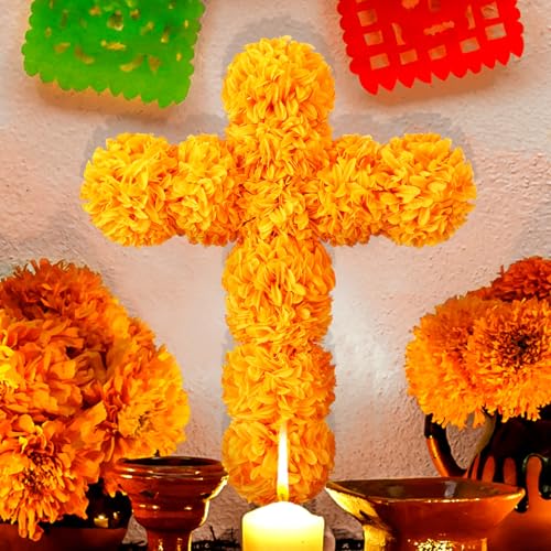 Colingmill 12 x 16 Inch Dia De Los Muertos Decor, Ofrenda Decor - color: Orange