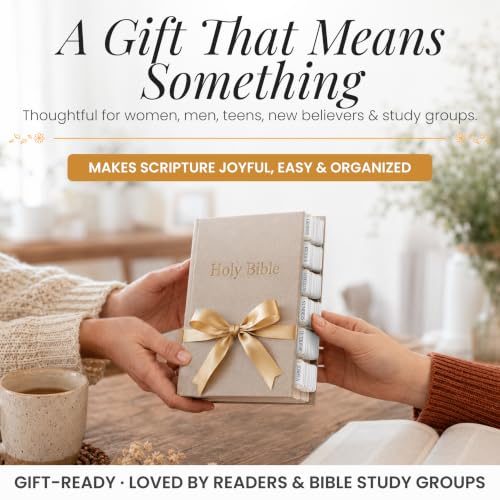 90 Christian Bible Tabs for Women, Men, and Kids - White - color: White