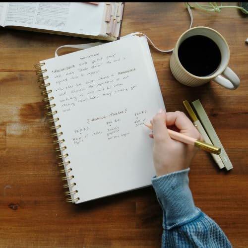 Verse Mapping Journal for Women – Guided Bible Journal & Bible Study Journal, Spiral Bound Linen Hardcover, 40 Guided Scripture Studies for Prayer & Reflection