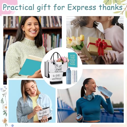Shinylin 7 Pcs Christian Gifts for Women, Psalm Bible Verse Set,Blue - color: Blue