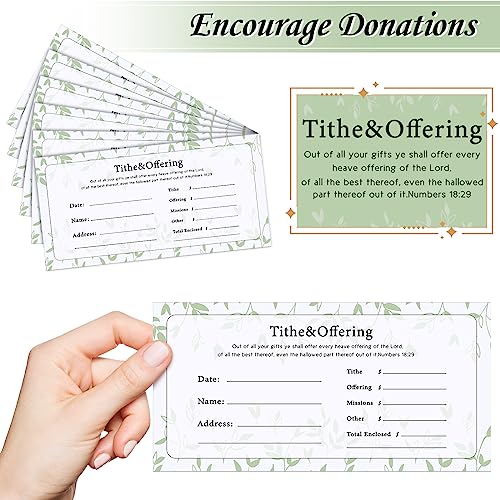 Woanger 1500 Count Church Tithes and Offering Envelopes Bulk Donation Bill Size Blank Envelopes for Religious Occasions Church Supplies Checks Offering