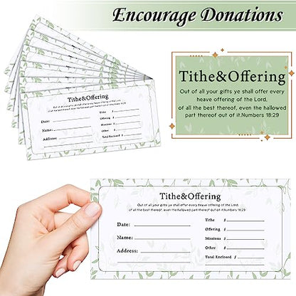 Woanger 1500 Count Church Tithes and Offering Envelopes Bulk Donation Bill Size Blank Envelopes for Religious Occasions Church Supplies Checks Offering