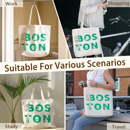 Tote Bag For Women Man, Reusable Work Shopping Grocery Shoulder Bags - style: Boston