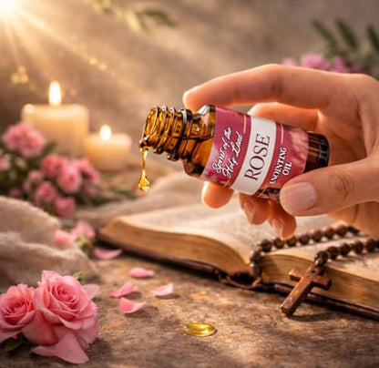 Biblical Rose of Sharon Anointing Oil from Jerusalem 2 Bottles x 10 ml