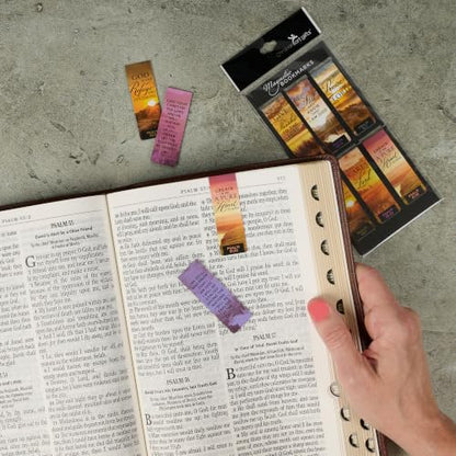 Christian Art Gifts Colorful Scripture Magnetic Bookmark Psalms - color: Sunrise/Sunset Psalms