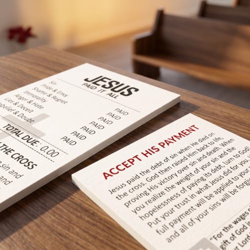 200 Pcs Prayer Cards Gospel Tracts Inspire Pocket Holy Bible Verse Cards Salvation Card Church Supplies
