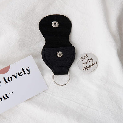 Pocket Hug Token for Women Men Him Birthday Inspirational Gifts for Daughter Friend Long Distance Gifts for Wife Mom - color: Best Fucking Bitches