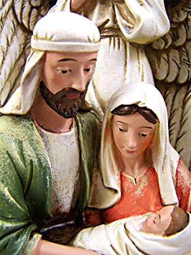 CB Gift Guardian Angel Holy Family Figurine, 10" - color: Guardian Angel Holy Family