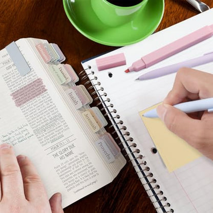 XKDOUS 44 Pcs Bible Study Supplies Journaling Kit, Bible Highlighters, Pale - color: Pale