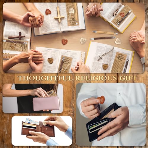 Motiskyy 24 Sets Christian Gift Bulk Bible Emergency Numbers Bookmark