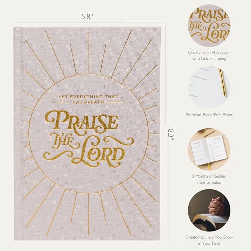 Prayer Journal for Woman – 90-Day Guided Devotional with Daily Prayer, Reflection & Spiritual Growth | Christian Journal with Prompts for Purpose & Faith