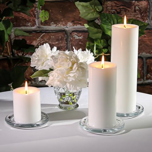 Richland® White Pillar Candles Pack of 36-3", 6", 9" Heights - color: White, size: 2.8'' Set 36pcs