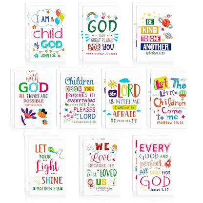20Pcs Bible Verse Notepad for Kids- End of School Year Bulk Inspirational Notebooks Mini Colorful Christian Scripture Quotes Small Pocket Notepads for Teacher Appreciation Week Graduation Party Gifts - style: White