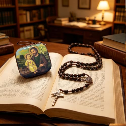 Catholic Rosary Beads, Rosarios Cross Pendant Decorative Prayer Box - color: Style-8