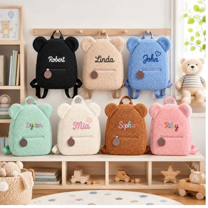 Personalized Toddler Backpack for Girls Boys with Optional Lunch Bag Set - color: Pink Style 2