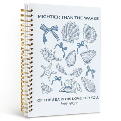MOFUYU Bible Journal for Women,Blue Coquette Notebook for Girls - color: white(Blue-2)