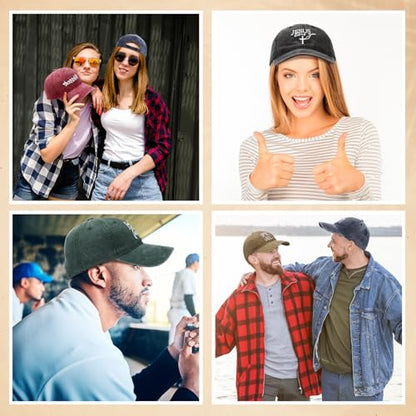 6/12 Pack Christian Hats Bulk for Men Women - style: Christain