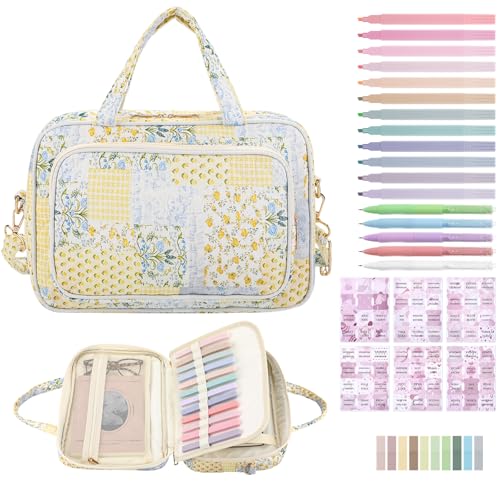 BESARME Large Bible Bags for Women with Strep, Spliced Flower - color: Spliced Flower, size: Extra Large