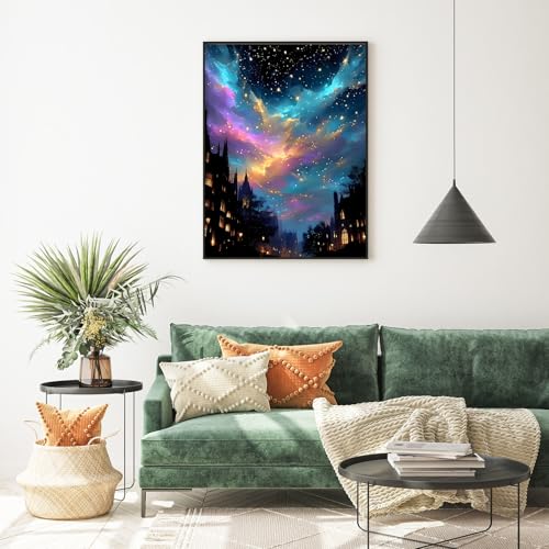 Diamond Art Kits for Adults, Starry Sky Diamond Painting Kit, 12x16 Inch - color: CYDP1P08