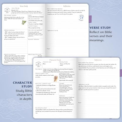 Legend Bible Study Journal for Women, Guide Notebook for Notes Periwinkle - color: Periwinkle