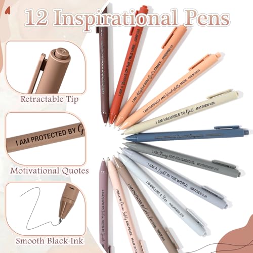 Mooliwe 24 Pcs Affirmation Notebooks Pens Bulk Gifts, Gratitude,Prayer - style: Prayer