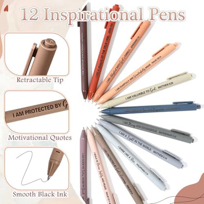 Mooliwe 24 Pcs Affirmation Notebooks Pens Bulk Gifts, Gratitude,Prayer - style: Prayer