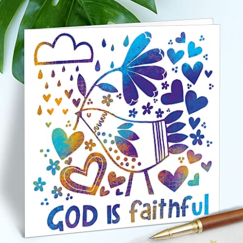 Christian Note Cards with Bible Verses, Set of 12, Blank with Envelopes - color: NT4