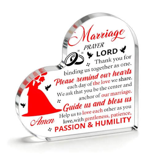 Newly Wed Gifts for The Couple 2026 Marriage Prayer Gifts Acrylic Decor