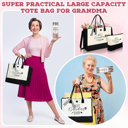 Silkfly 3 Pcs Best Grandma Ever Gifts Set for Thanksgiving Christmas Day - style: Best Grandma Ever