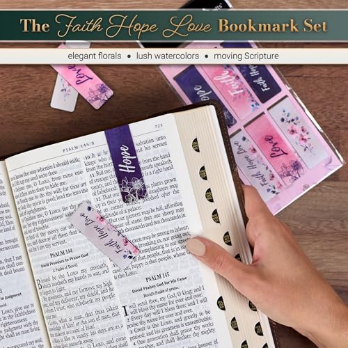 Christian Art Gifts Magnetic Scripture Bookmark Set for Women