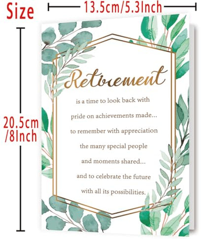 YiKaLus Elegant Retirement Card Gift Decoration for Women Men Him Her - style: card 456