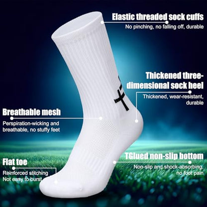 Men's Cross Grip Soccer Socks Christian