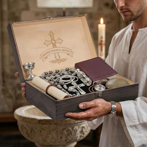 Baptism Memory Box, Engraved Christening & First Communion Gift, XL Size - size: X-Large, style: Baptism
