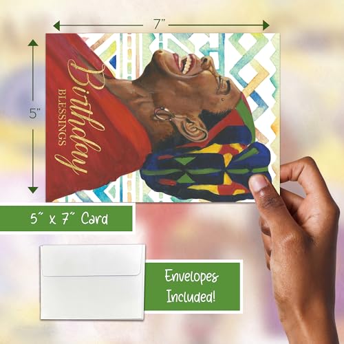 African American Expressions Maya Angelou Greeting Cards Assortment Box – 18 Inspirational Greeting Cards with Envelopes - Use for Birthday, Encouragement, Graduation, Sympathy, Mother's Day & More - style: Assortment 780