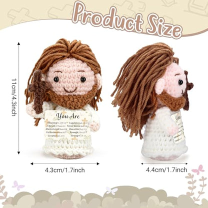 Emotional Support Positive Jesus Crochet Catholic Spiritual Christian Gifts - style: you are amazing...