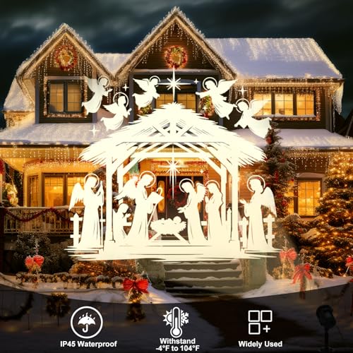 Treela Nativity Projector Light Outdoor Christmas Religious Decoration