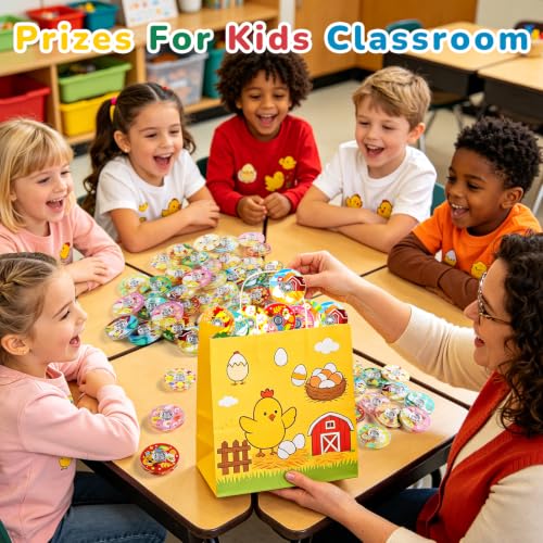 52 Pack Chicken Party Favors Fidget Spinner for Kids Birthday, Chicks Fidget Spinner Bulk for Classroom Rewards, Goodie Bag Stuffers, Chicken Gifts Party Supplies - color: Tl-sa-3-chicken