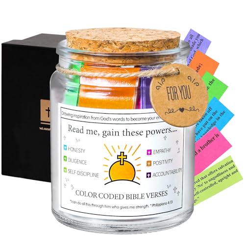Bible Verse Jar,Christmas Gift Inspirational Scripture Prayer Cards for Hope & Emotions (Birthday for Women, Graduation) Christian Faith-Based Xmas Gift for Her, Women, Graduates - style: C