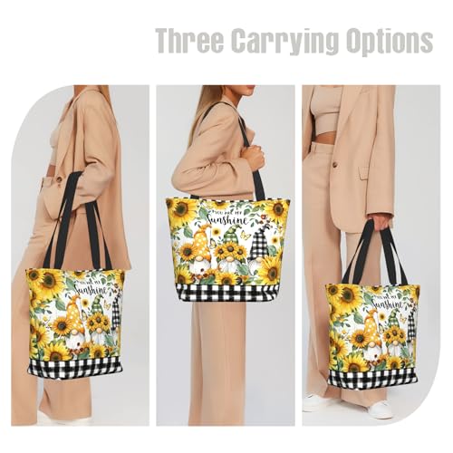 Bible Tote Bags for Women Christian Gifts Religious Church Shoulder Bag - color: Gnome