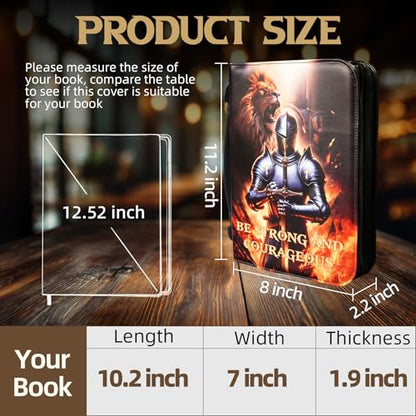 Bible Cover Case for Men Large Armor of God Bible Carrying Case - color: Knight