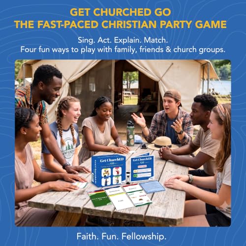 Kulture Games Get ChurchED GO - Fast-Paced Christian Party Game for Groups & Game Nights - style: Get ChurchED GO